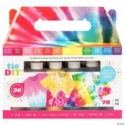 MW American Crafts Tie Dye DIY Kit Vivid 76pc
