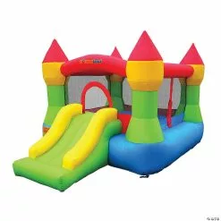 MW Bounceland Castle Bounce House With Hoop And Slide