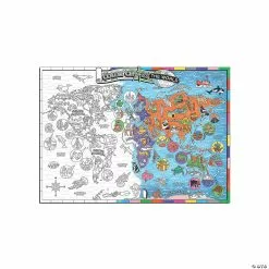 MW Color & Find Map Posters: USA And World -Creative Activities Sales color and find map posters usa and world14090579 a04