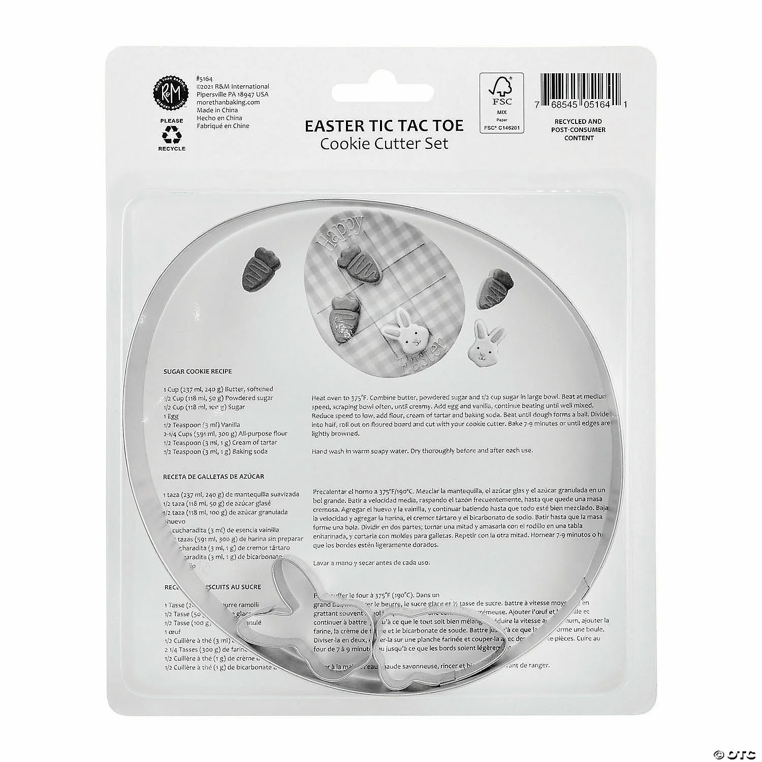 MW Egg And Easter 6 Piece Cookie Cutter Set 5 MW Egg And Easter 6 Piece Cookie Cutter Set - Image 3