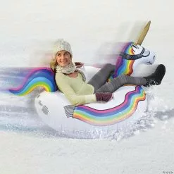 MW GoFloats: Winter Snow Tube Unicorn - The Ultimate Sled & Toboggan -Creative Activities Sales gofloats winter snow tube unicorn the ultimate sled and toboggan14111393 a02