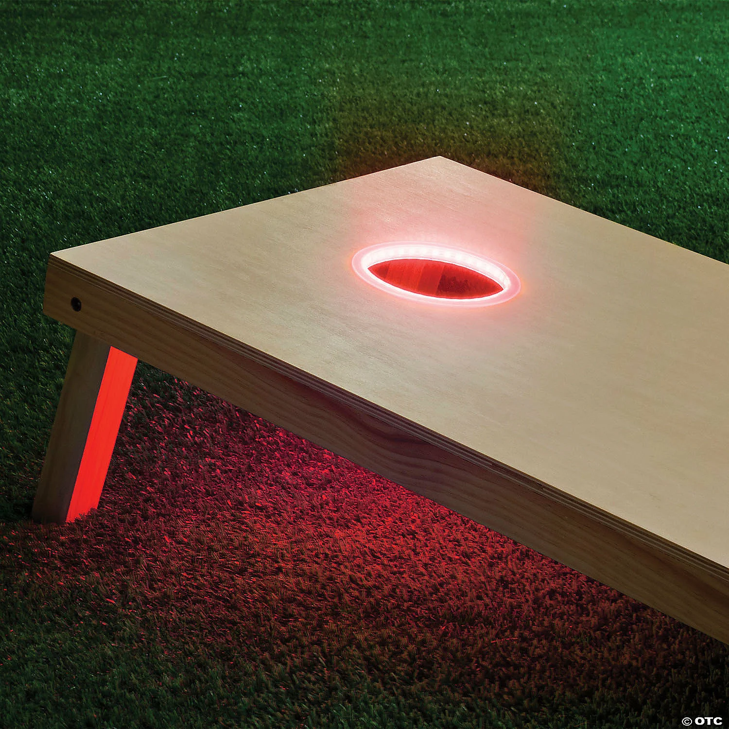 MW GoSports: Cornhole Light Up LED Ring Kit 2pc Set - Red 4 MW GoSports: Cornhole Light Up LED Ring Kit 2pc Set - Red - Image 2