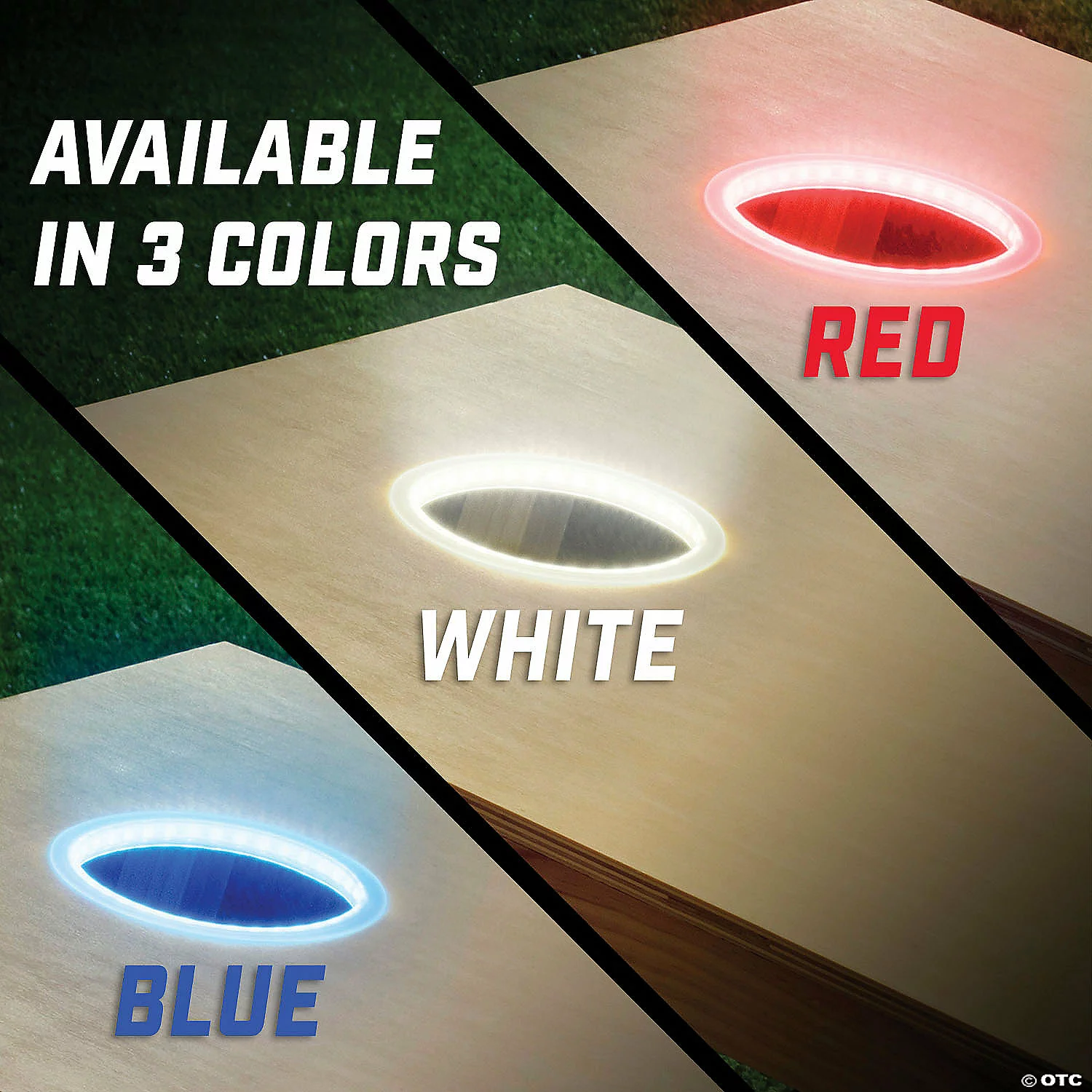 MW GoSports: Cornhole Light Up LED Ring Kit 2pc Set - Red 6 MW GoSports: Cornhole Light Up LED Ring Kit 2pc Set - Red - Image 4