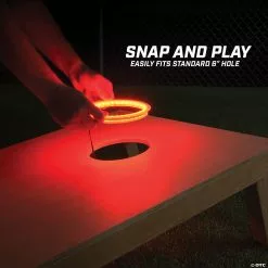 MW GoSports: Cornhole Light Up LED Ring Kit 2pc Set - Red 11 MW GoSports: Cornhole Light Up LED Ring Kit 2pc Set - Red -Creative Activities Sales gosports cornhole light up led ring kit 2pc set red14097784 a04
