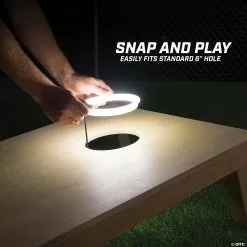 MW GoSports: Cornhole Light Up LED Ring Kit - 2pc Set -Creative Activities Sales gosports cornhole light up led ring kit 2pc set14097722 a04
