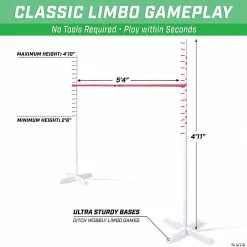 MW GoSports: Get Low Limbo Premium Wooden Limbo Game -Creative Activities Sales gosports get low limbo premium wooden limbo game14111167 a02