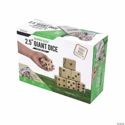 MW GoSports: Giant 2.5" Wooden Playing Dice Set -Creative Activities Sales gosports giant 2 5 wooden playing dice set14097752 a05