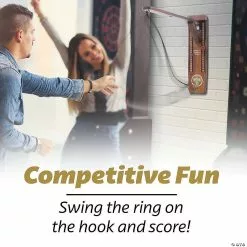Creative Activities Sales -Creative Activities Sales gosports hook21 ring swing game brown indoor or outdoor ring toss game with foldable arm14111166 a01