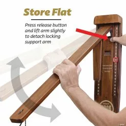 MW GoSports Hook21 Ring Swing Game Brown - Indoor Or Outdoor Ring Toss Game With Foldable Arm -Creative Activities Sales gosports hook21 ring swing game brown indoor or outdoor ring toss game with foldable arm14111166 a05