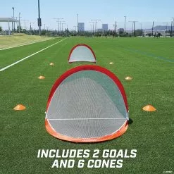 MW GoSports - Portable Pop Up Soccer Goals: Set Of 2 -Creative Activities Sales gosports portable pop up soccer goals set of 214097683 a05