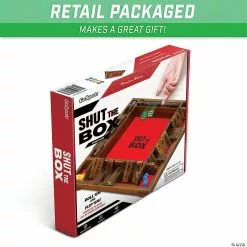 MW GoSports: Shut The Box Premium Wooden Dice Game, Classic 4 Player Family Board Game -Creative Activities Sales gosports shut the box premium wooden dice game classic 4 player family board game14111176 a05