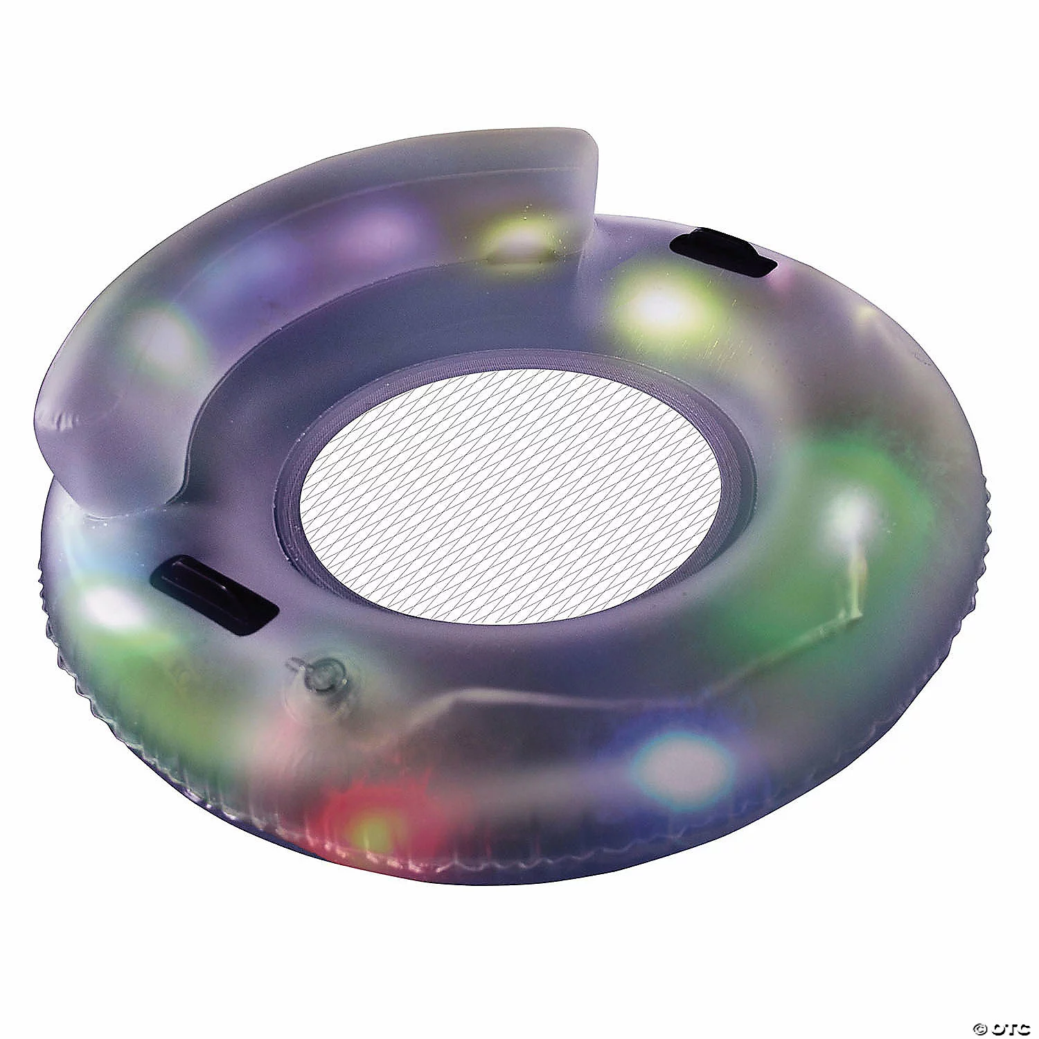 MW Inflatable Purple And Green LED Lighted Floating Lounger 43.25" 2 MW Inflatable Purple And Green LED Lighted Floating Lounger 43.25"