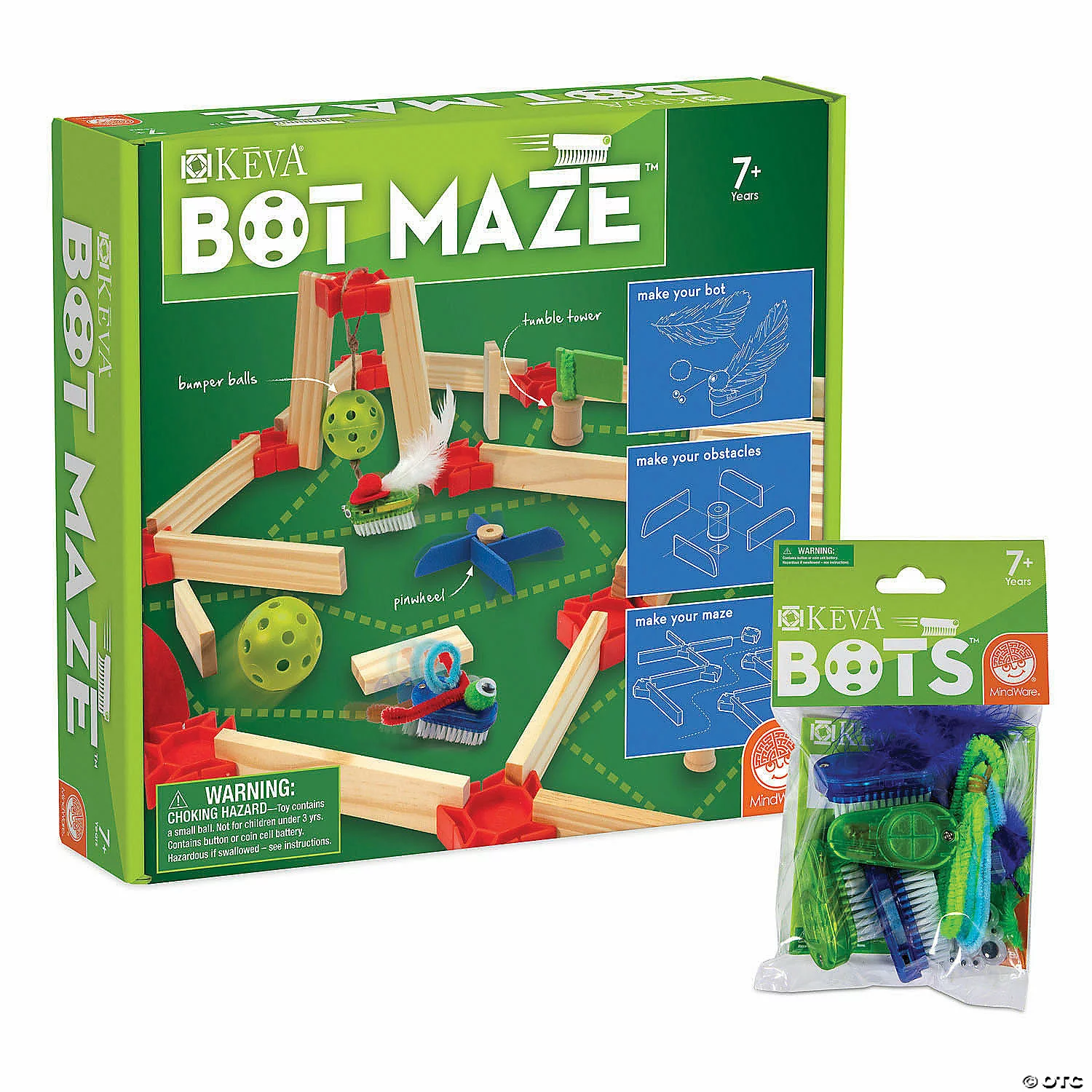 MW KEVA Bot Maze And Bots: Set Of 2 3 MW KEVA Bot Maze And Bots: Set Of 2