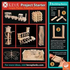 MW KEVA Building Idea Cards: Set Of 4