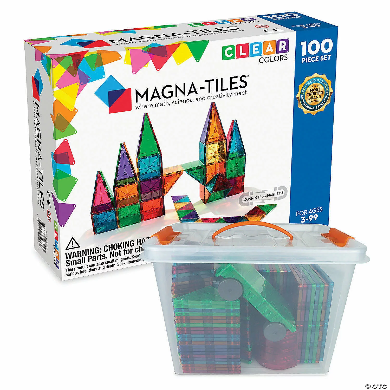 MW Magna-Tiles® 100pc Set With FREE Storage Bin 3 MW Magna-Tiles® 100pc Set With FREE Storage Bin