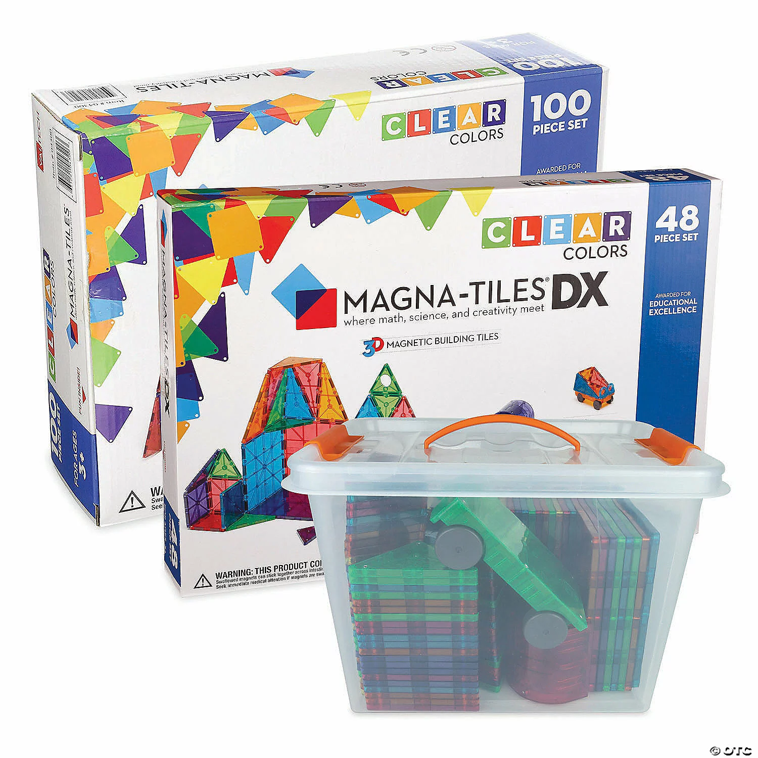 MW Magna-Tiles® 148 Piece Set With FREE Storage Bin 4 MW Magna-Tiles® 148 Piece Set With FREE Storage Bin - Image 2