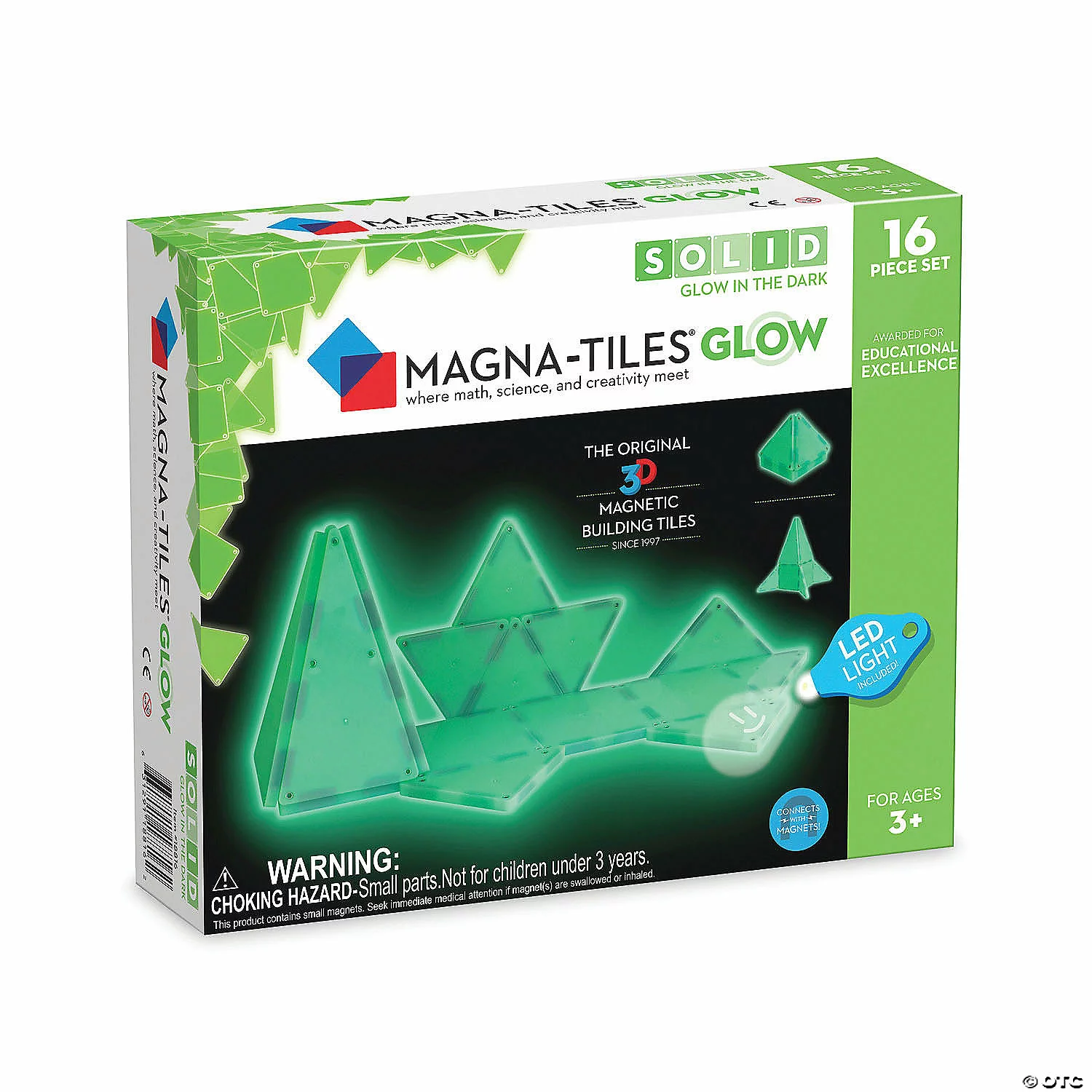 MW Magna-Tiles Glow In The Dark 16-Piece Set 3 MW Magna-Tiles Glow In The Dark 16-Piece Set