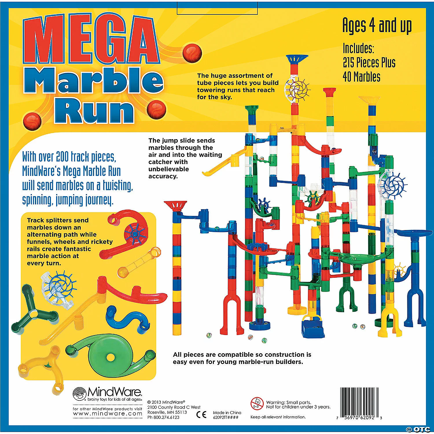 MW Mega Marble Run: 215-Piece Set 6 MW Mega Marble Run: 215-Piece Set - Image 4