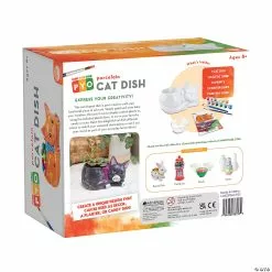 MW Paint Your Own Porcelain Cat Dish -Creative Activities Sales paint your own porcelain cat dish14122375 a05