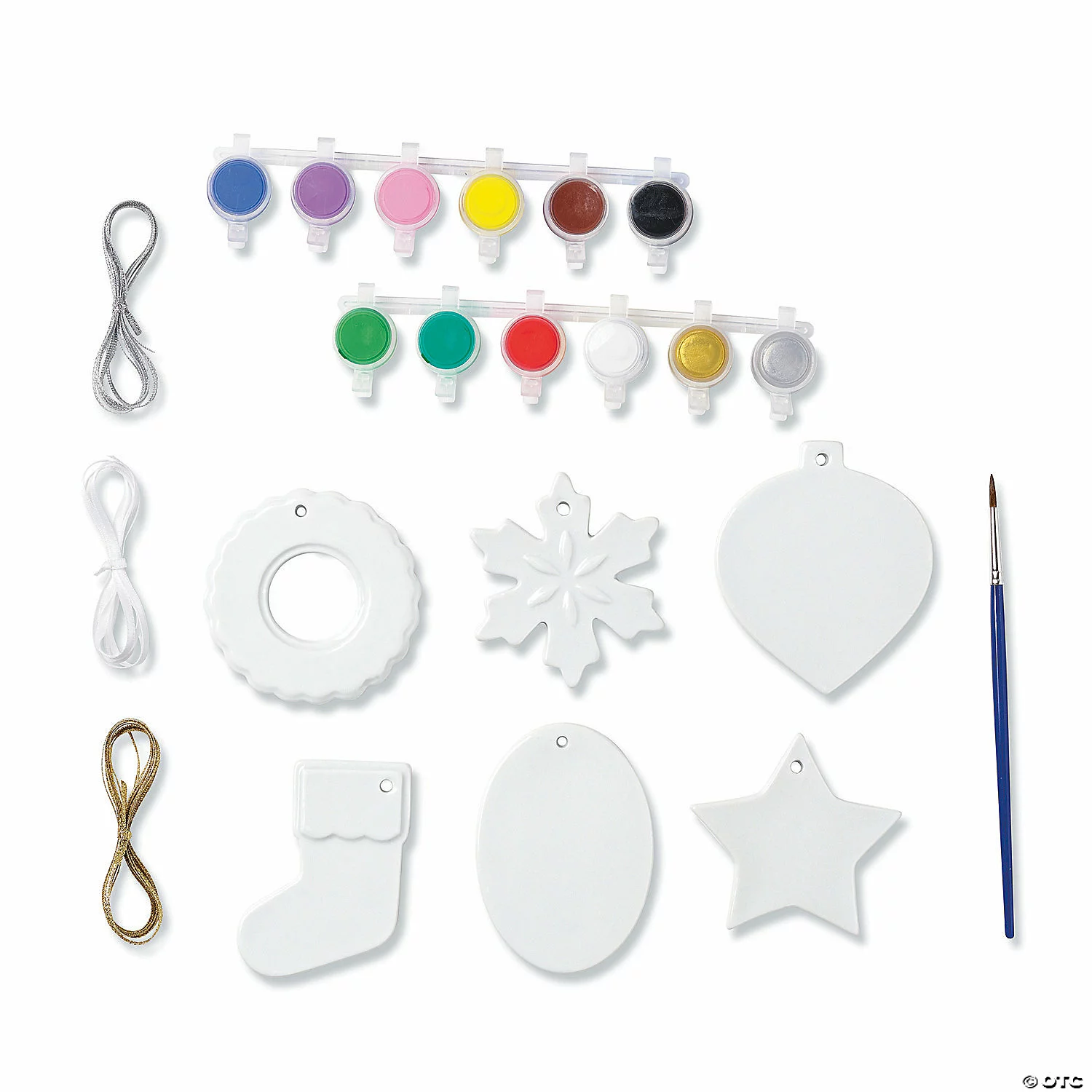 MW Paint Your Own Porcelain Christmas Ornaments 6 MW Paint Your Own Porcelain Christmas Ornaments - Image 4