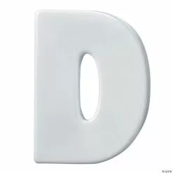MW Paint Your Own Porcelain Letter D