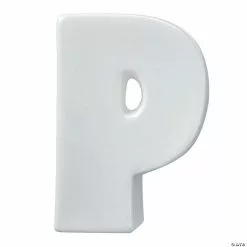 MW Paint Your Own Porcelain Letter P