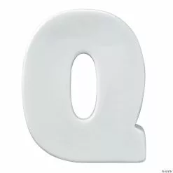MW Paint Your Own Porcelain Letter Q
