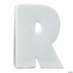 MW Paint Your Own Porcelain Letter R