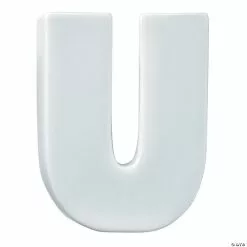 MW Paint Your Own Porcelain Letter U