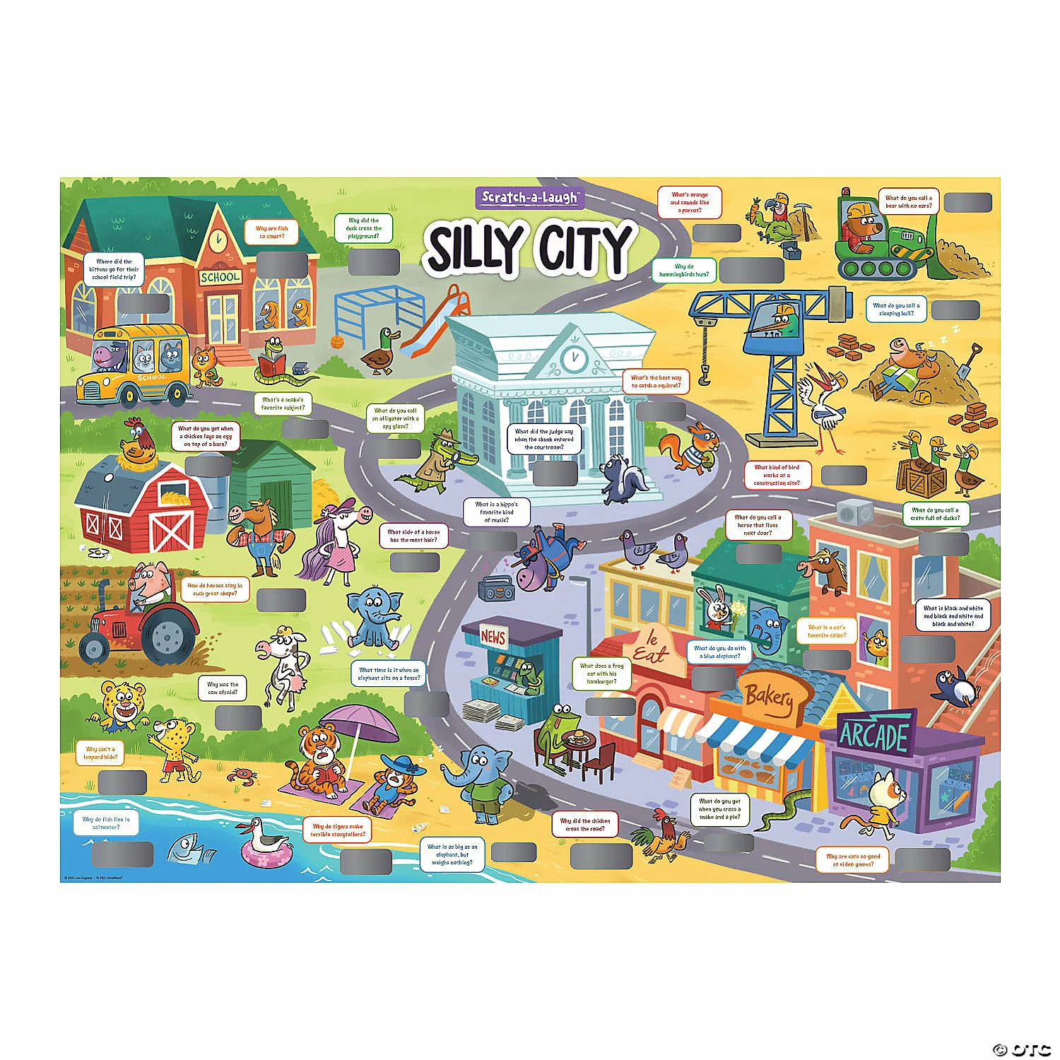 MW Scratch-a-Laugh Poster: Silly City 3 MW Scratch-a-Laugh Poster: Silly City