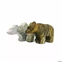 MW Soapstone Carving Kits: Bear & Wolf -Creative Activities Sales soapstone carving kits bear and wolf14109224 a02