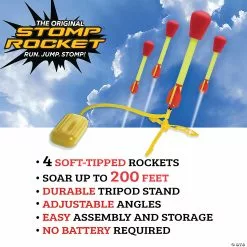 MW The Original Stomp Rocket Ultra Launcher: 4 Rockets -Creative Activities Sales the original stomp rocket ultra launcher 4 rockets14174682 a02
