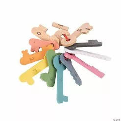 MW Tickit Rainbow Wooden Keys, Set Of 11 -Creative Activities Sales tickit rainbow wooden keys set of 1114272167 a02