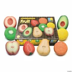 MW Yellow Door Fruit Sensory Play Stones, Set Of 8