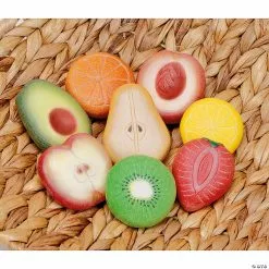 MW Yellow Door Fruit Sensory Play Stones, Set Of 8 -Creative Activities Sales yellow door fruit sensory play stones set of 814272907 a02